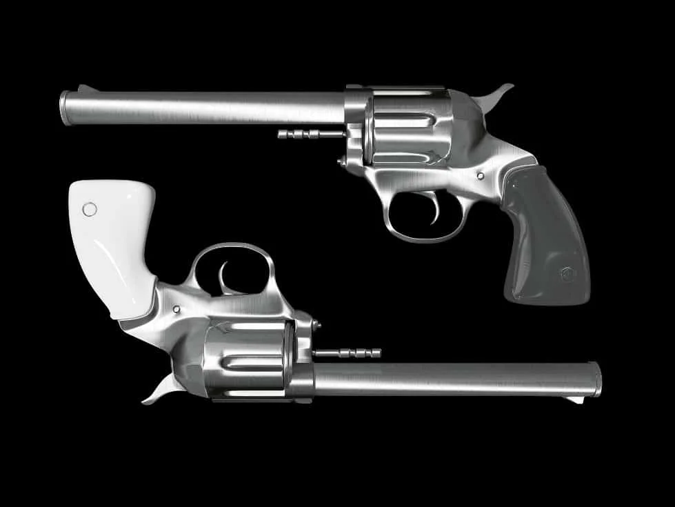 two colt revolvers