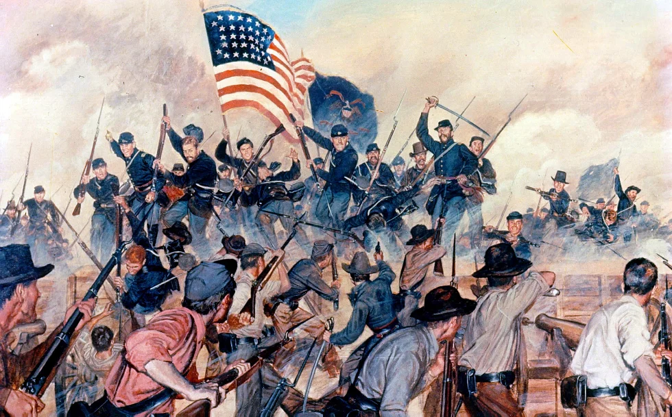union soldiers capture vicksburg during american civil war