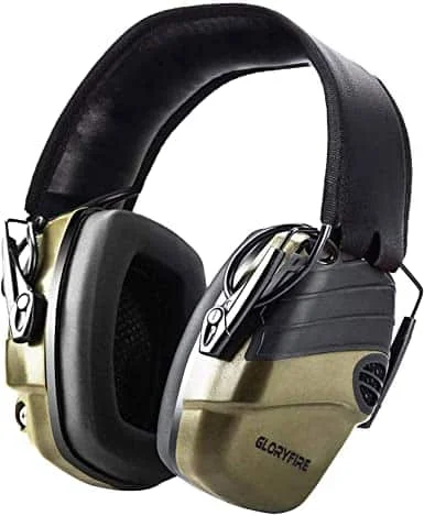 GLORYFIRE Ear Protection, Hearing Protection for Gun Range Electronic Shooting Earmuffs