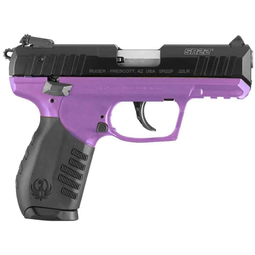 Ruger SR-22 .22 LR Raspberry Polymer Handgun