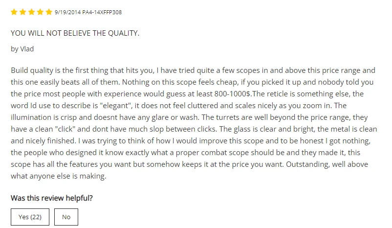 you will not believe the quality