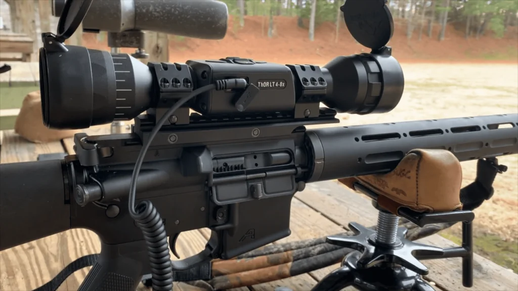 ATN ThOR LT 160 4-8x Thermal Scope Mounted via Trad Archer