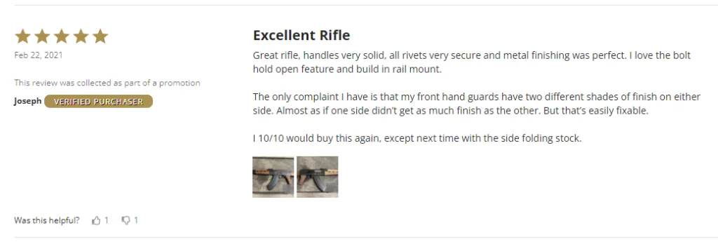 excellent rifle