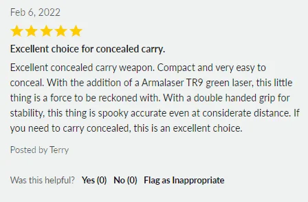 excellent choice for concealed carry
