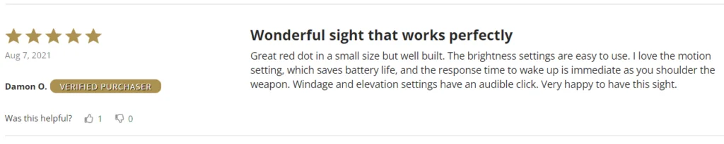 wonderful sight that works perfectly