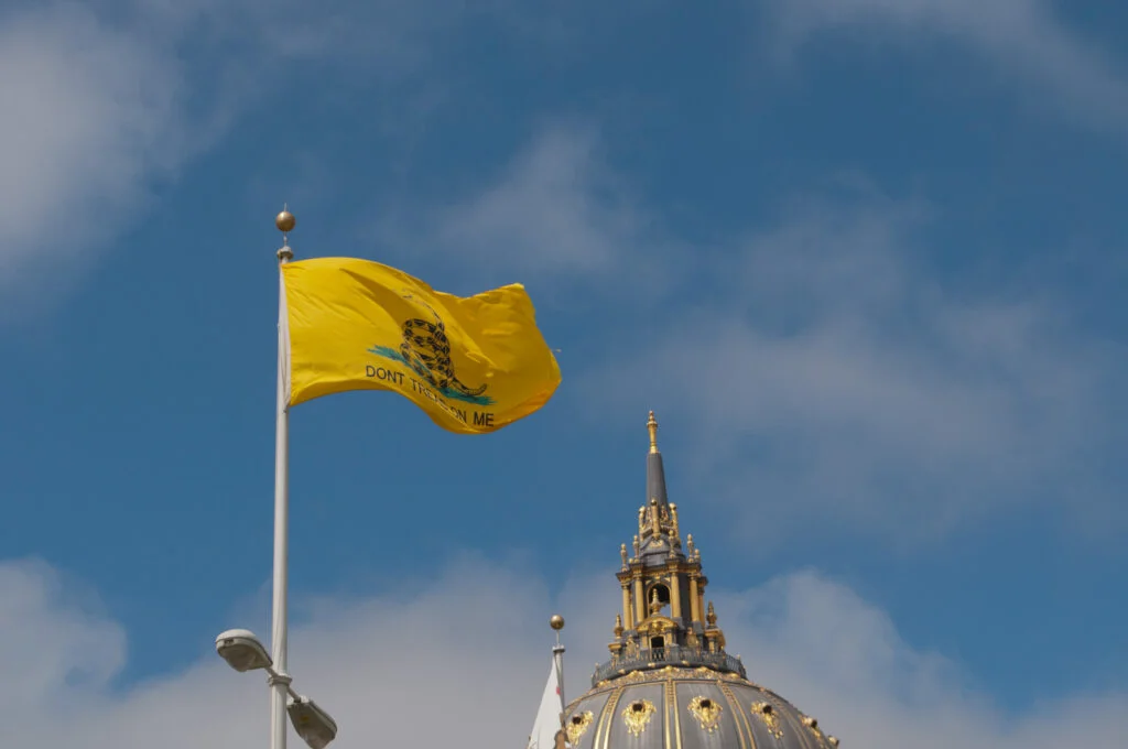 Gadsden Flag, Civic Center Plaza, San Francisco