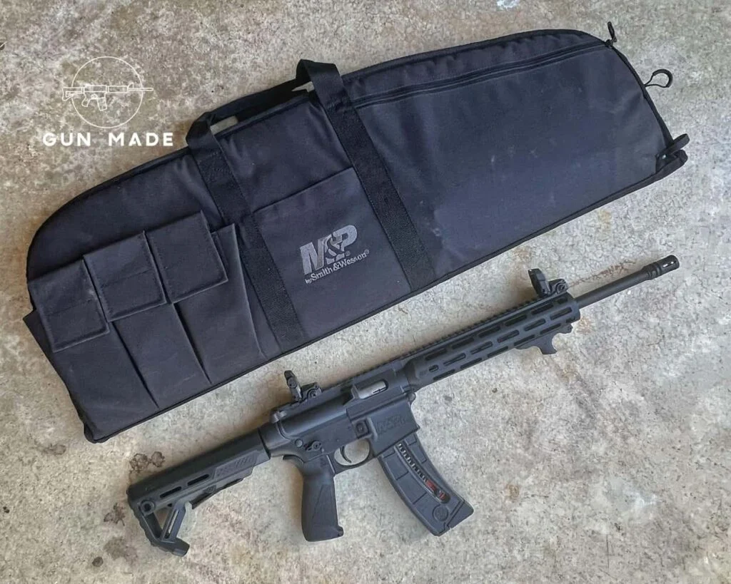 Pictured is my current 15-22 Sport setup. The M&P branded case came with the rifle!