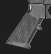 You’ll find a basic mil-spec pistol grip like this on many ARs.