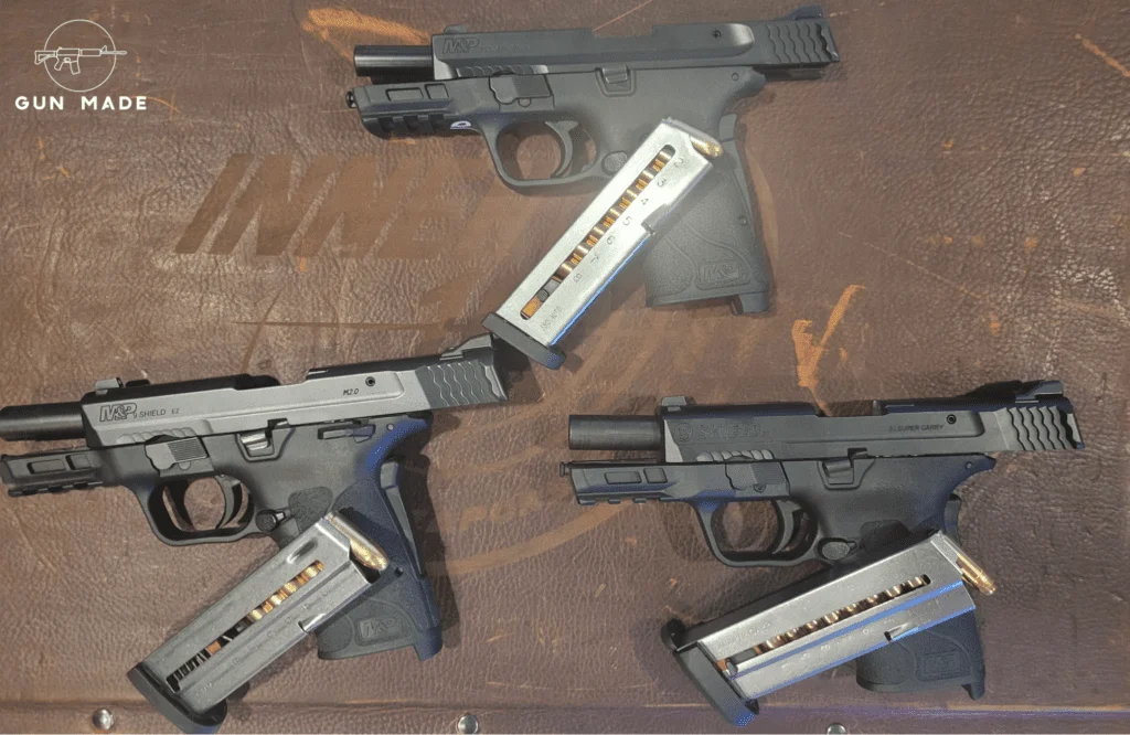 Shield EZ Chambered in 9mm, 380 auto, and 30 Super Carry