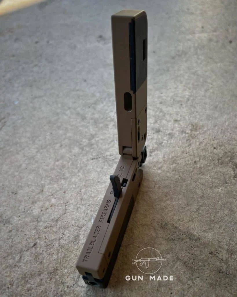 trailblazer lifecard When the gun is folded closed, the trigger is secured inside of it.