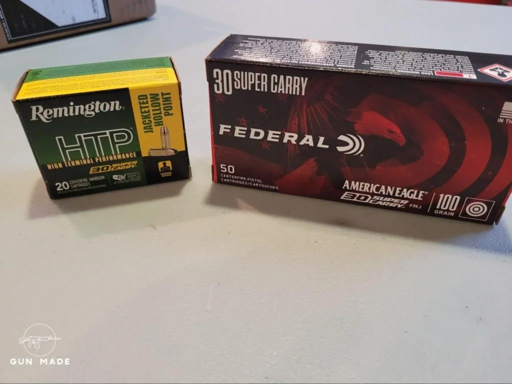 30 super carry ammo provided by GunMagWarehouse for review