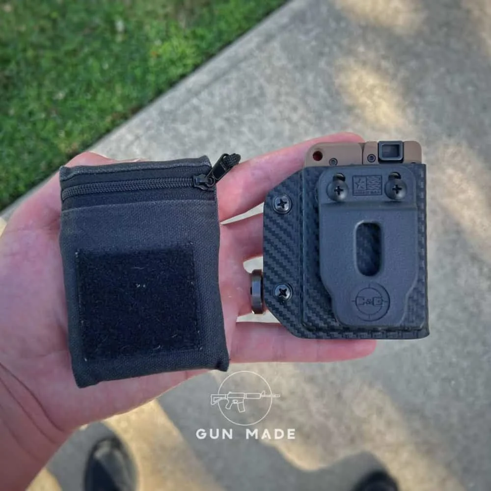 trailblazer lifecard As you can see, even with the LifeCard in the holster, the total size is still comparable to my wallet on the left.