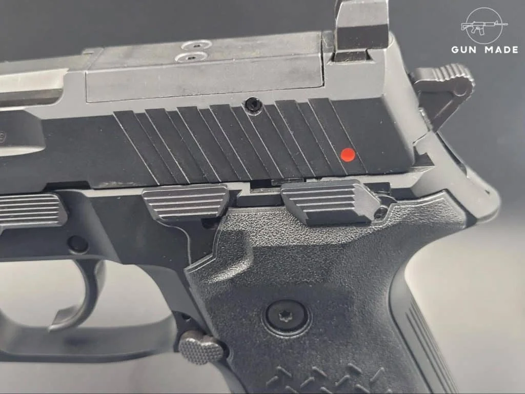 Sig style decocker lever and separate manual safety