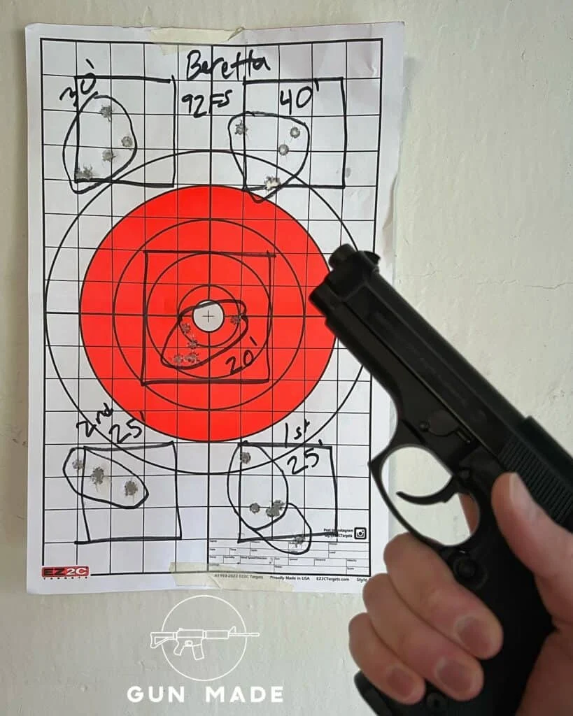 beretta 92fs groupings