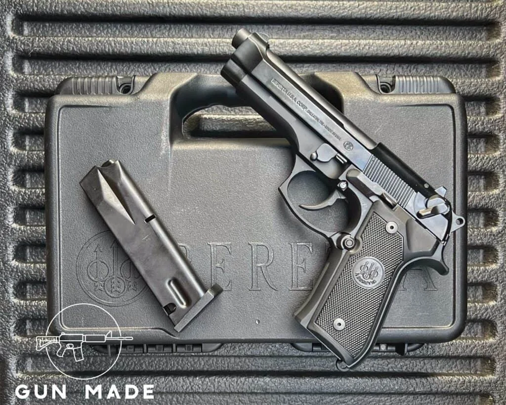 beretta 92fs on case