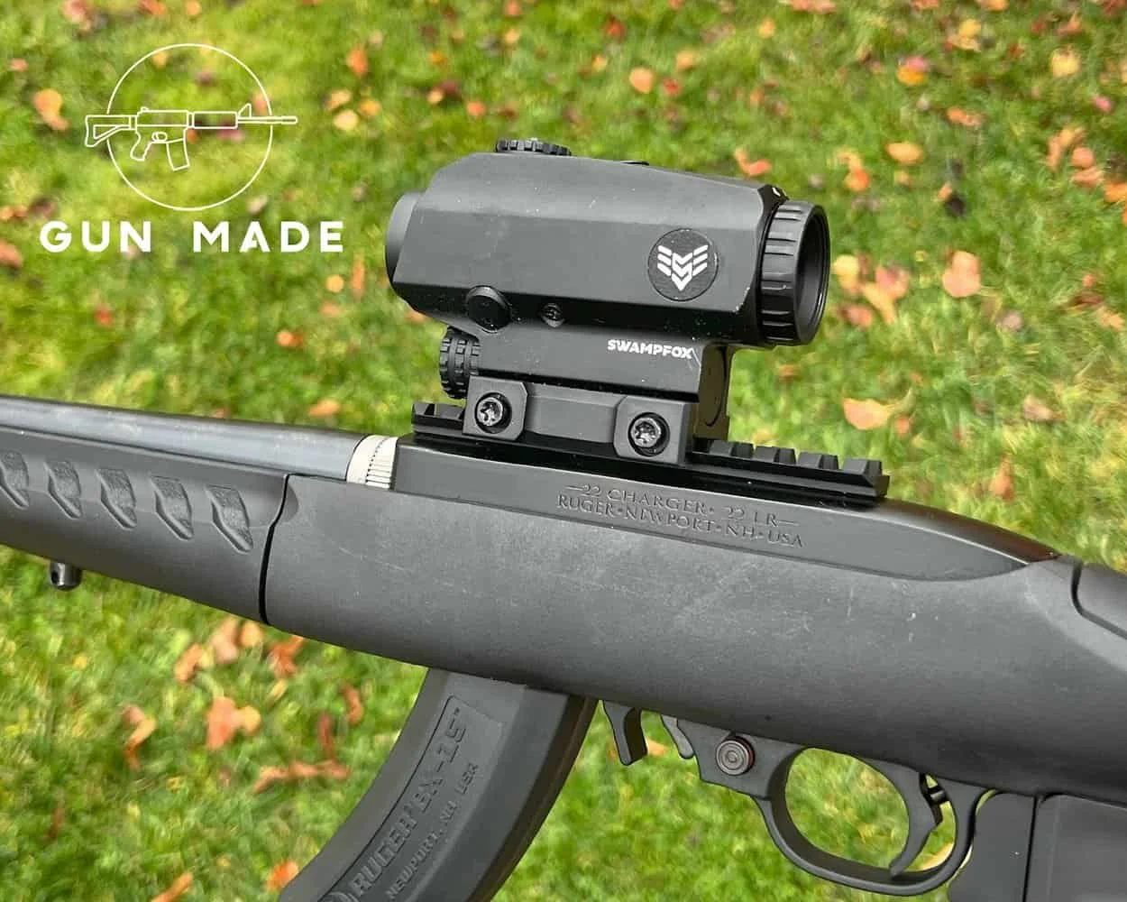 Ruger 22 charger with swampfox blade red dot