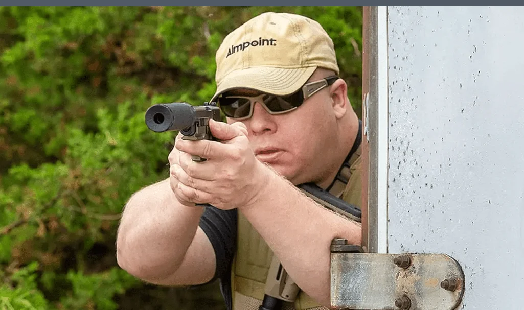 banish 45 suppressor front view