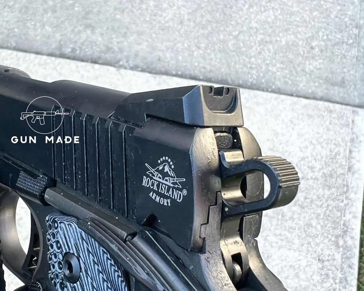 rock island 1911 review rear sights