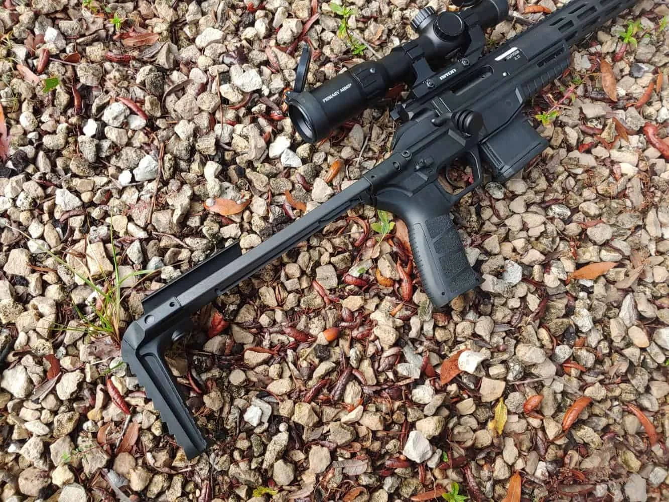 CZ 600 Trail laying on rocks extended stock