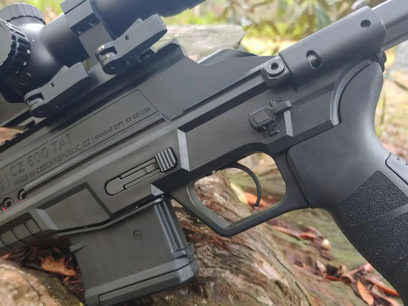 CZ 600 Trail trigger and close up