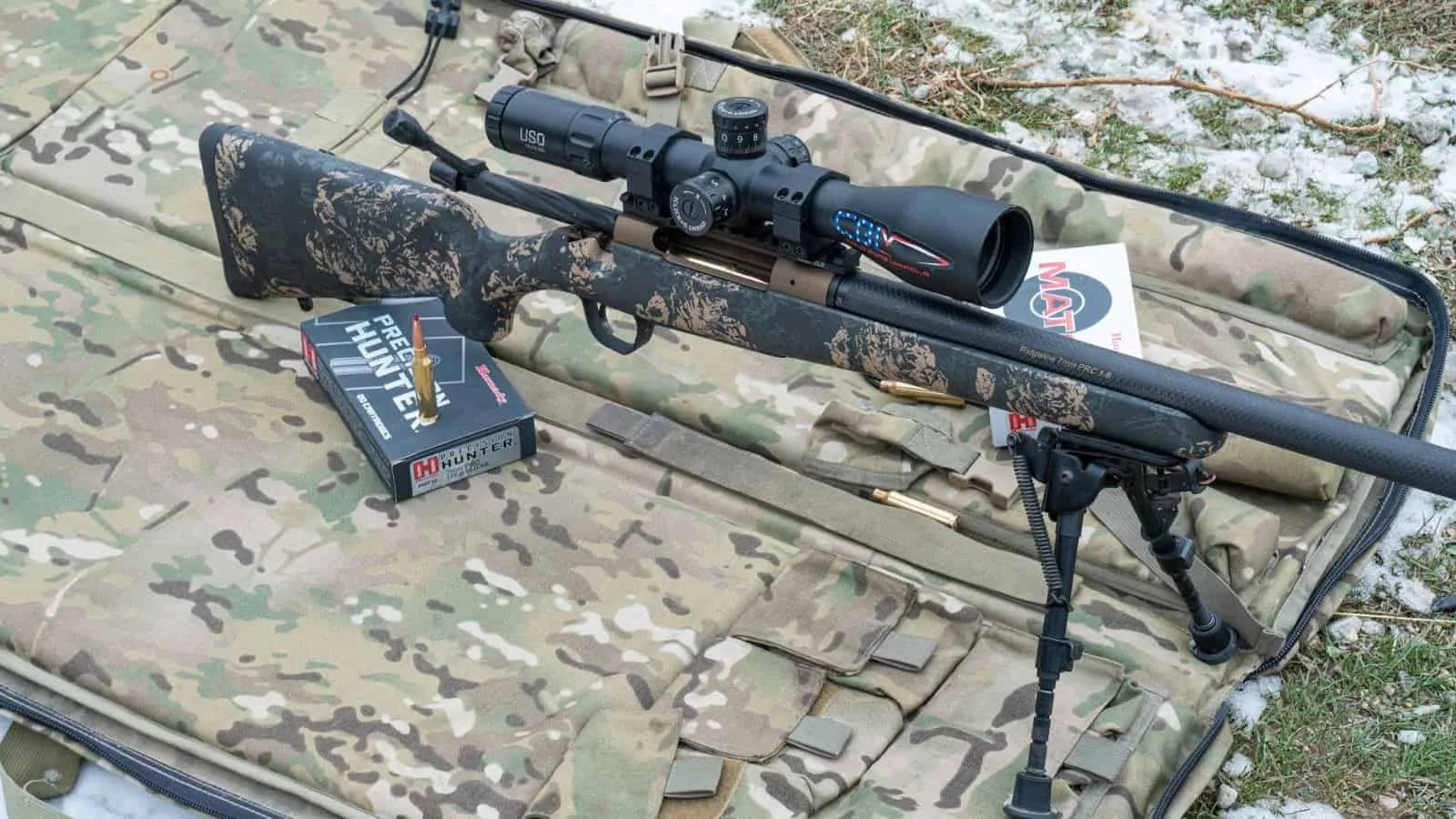 Christensen Arms 7mm PRC with Hornady ammo setup to shoot