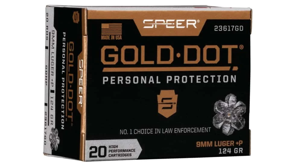 Speer Gold Dot 124gr JHP +P
