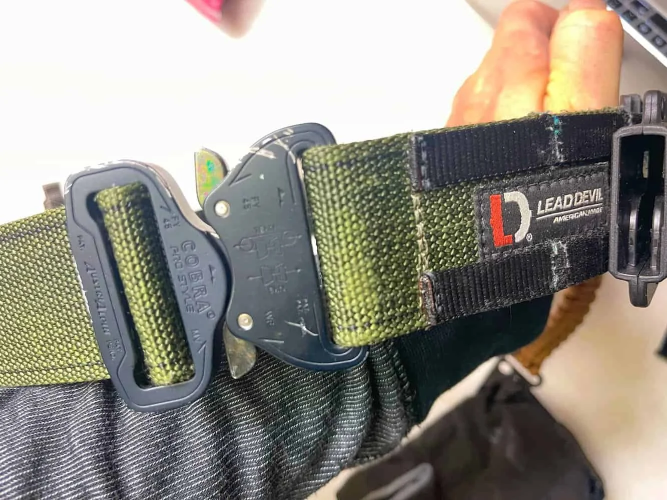 battle belt setup belt position