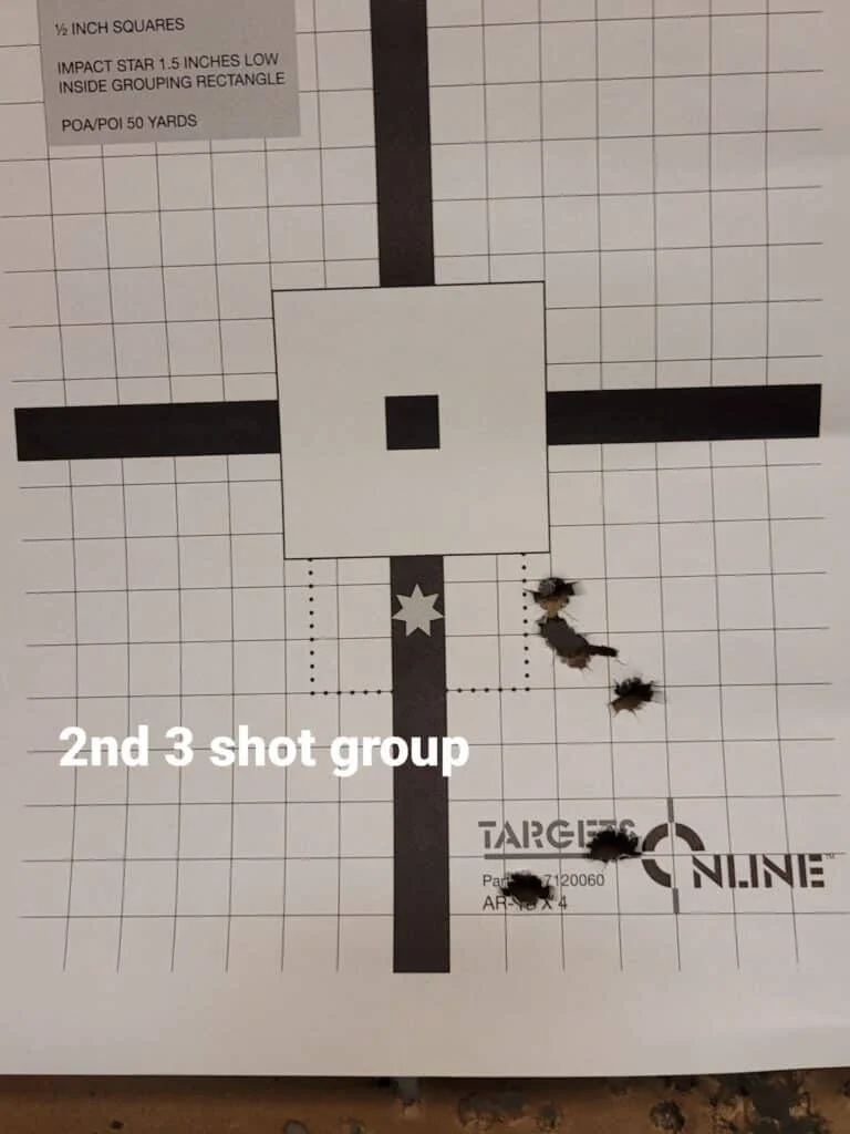 Bear Creek Arsenal BC-15 7.62x39 AR-15 review groupings