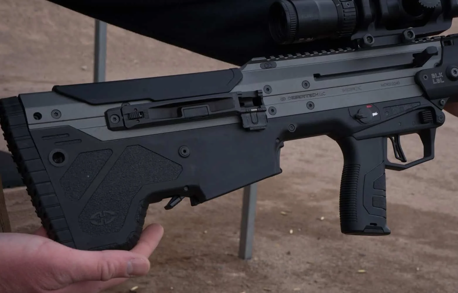 desert tech mdrx charging handle safety mag release ambidextrous