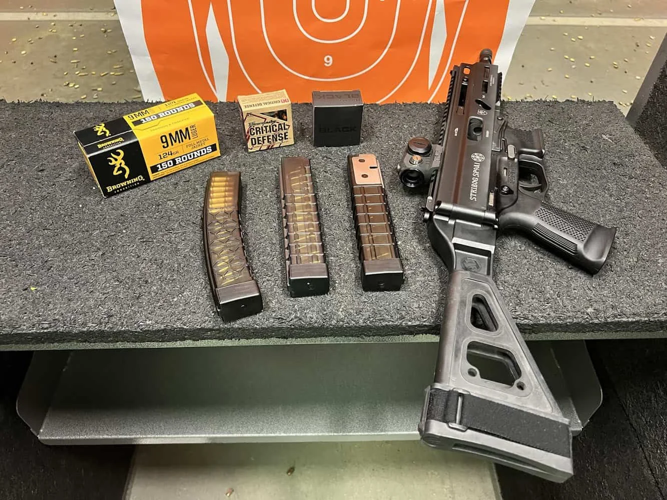 grand power stribog review sp9a1 range test with target