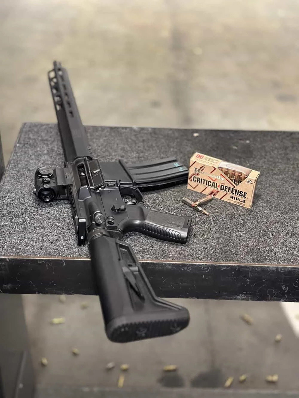 sig sauer m400 tread with hornady critical defense ammo range test