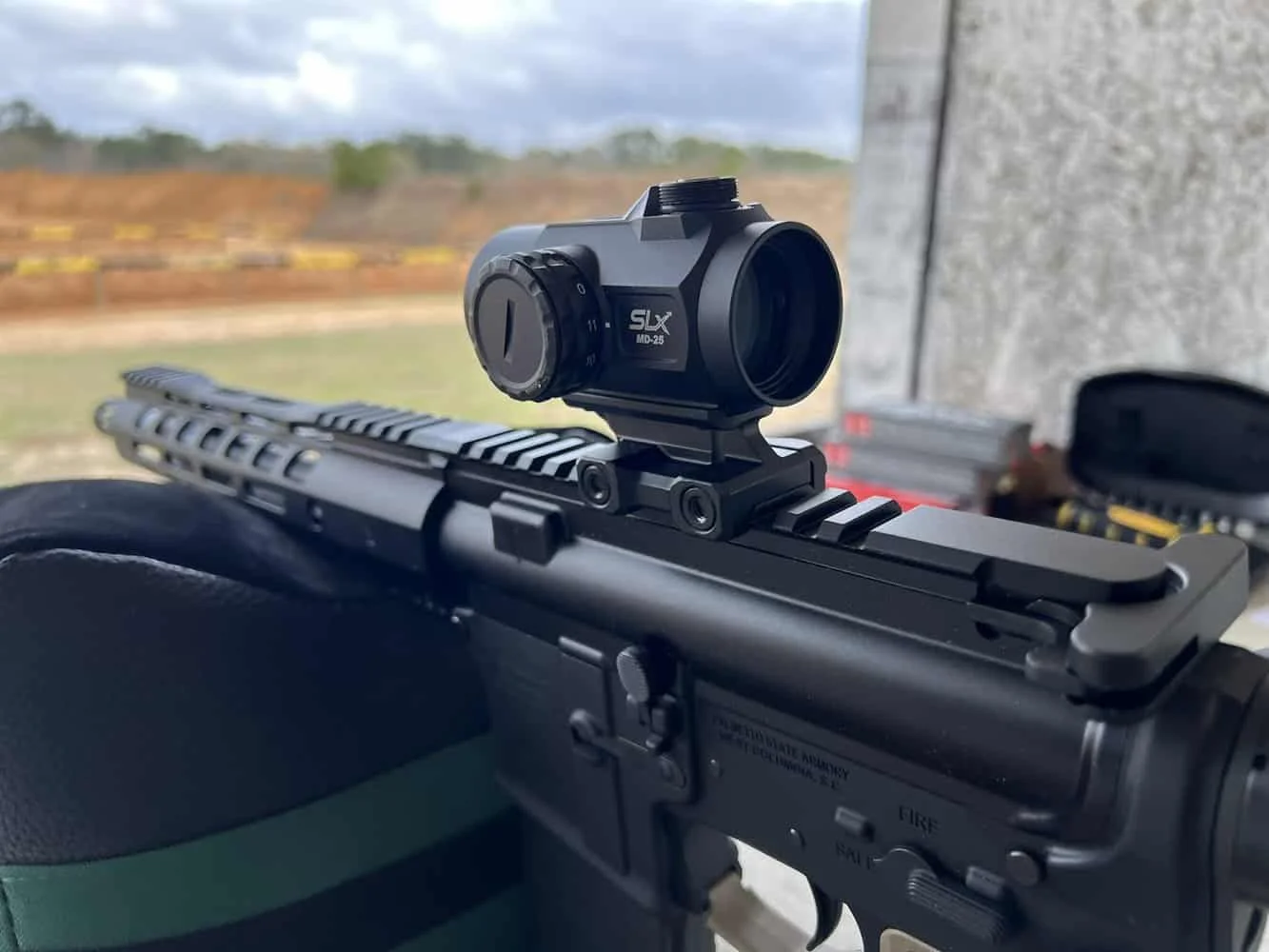 Primary Arms SLx Microdot 25 Gen 2 mounted on ar pistol