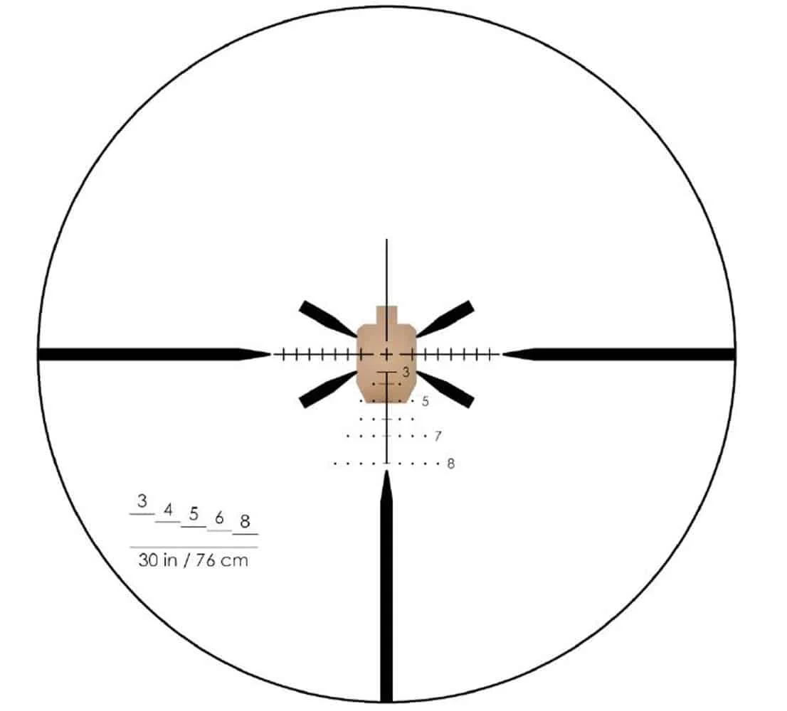 SAI 6 Rapid Aiming reticle