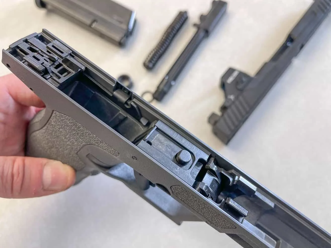 psa rock 5.7 disassembled grip