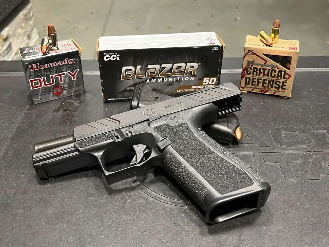 shadow systems xr920 with hornady ammo and cci blazer ammo