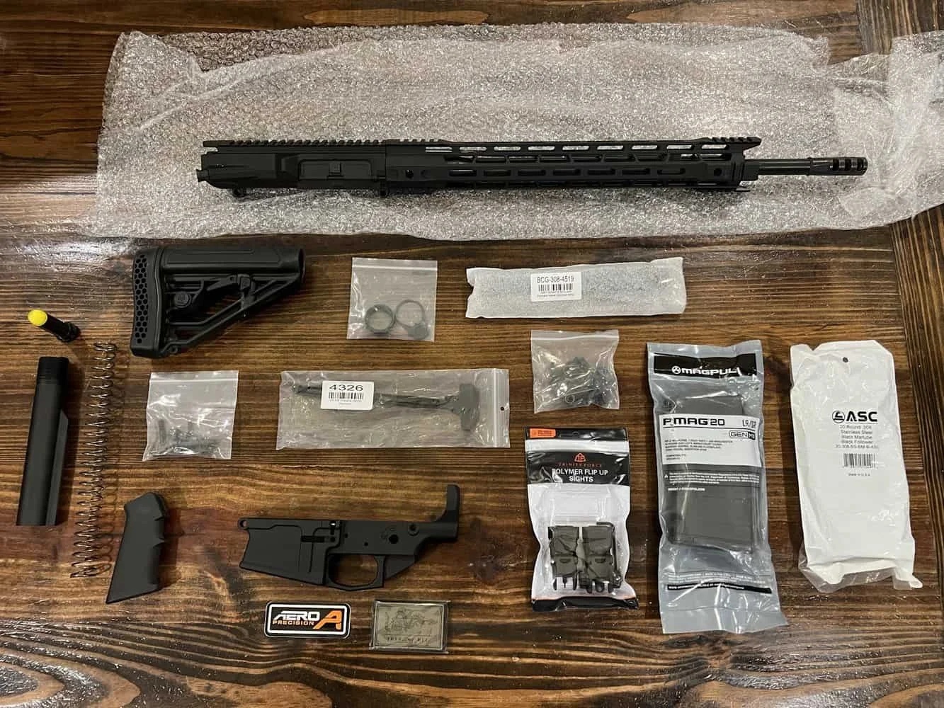 Davidson Defense Ferrule 20 LR-308 6.5 Creedmoor Build Kit unboxing with all parts