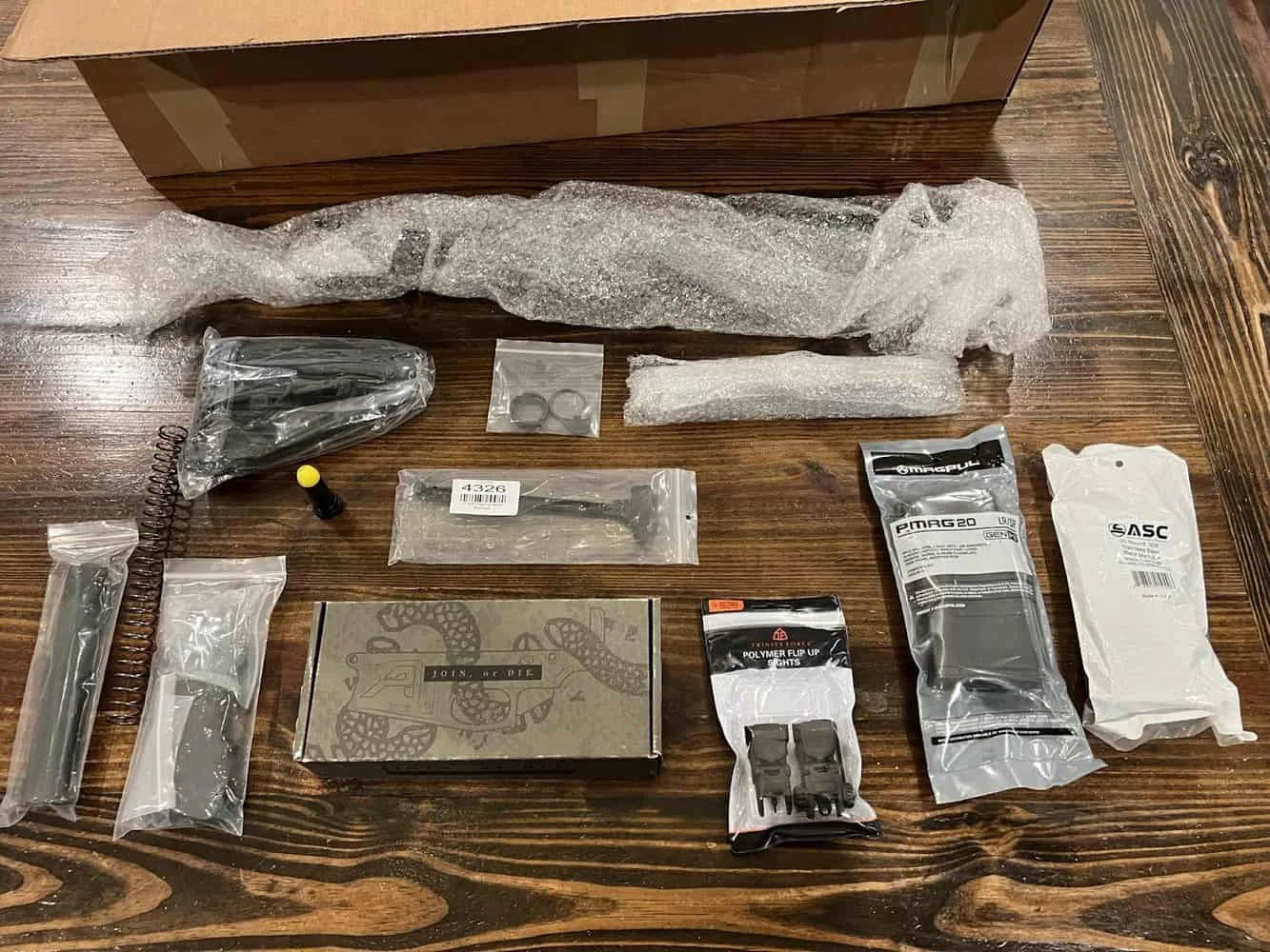 Davidson Defense Ferrule 20 LR-308 6.5 Creedmoor Build Kit unboxing with all parts