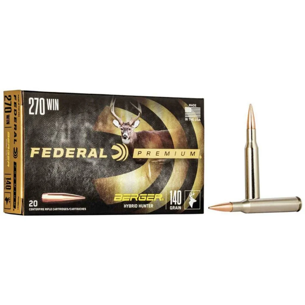 Federal Premium 270 Winchester 140gr Berger Hybrid