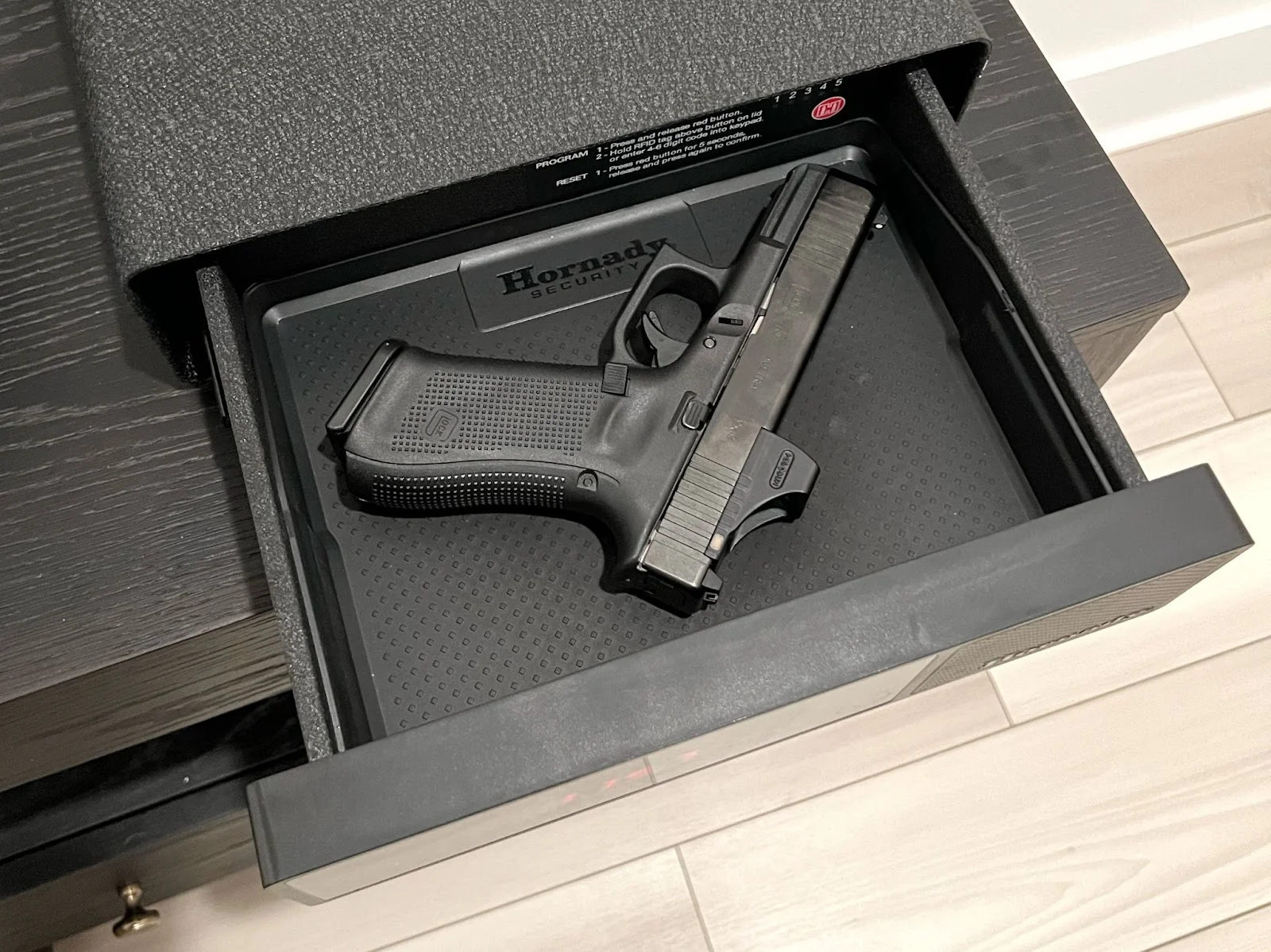 hornady rapid safe night guard review with gun inside