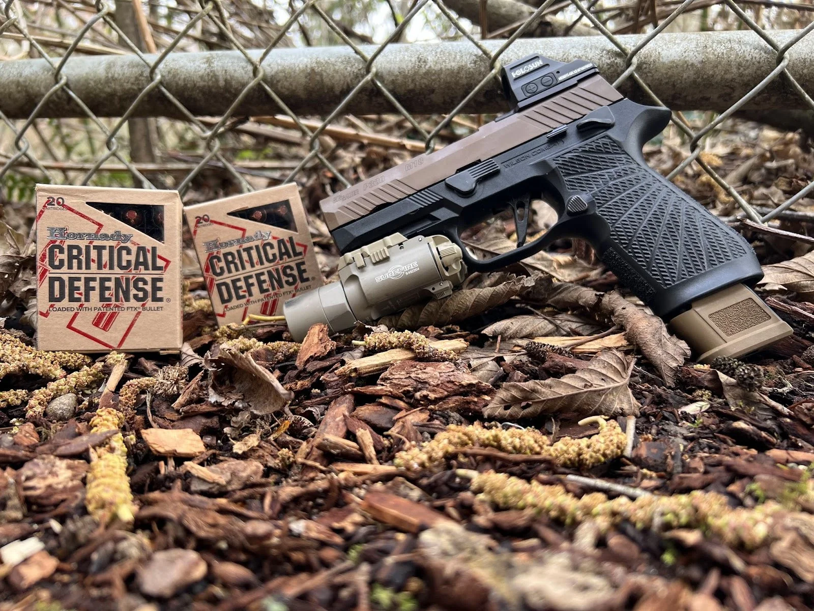 sig sauer p320 m18 with holosun 507c green dot hornady critical defense ammo