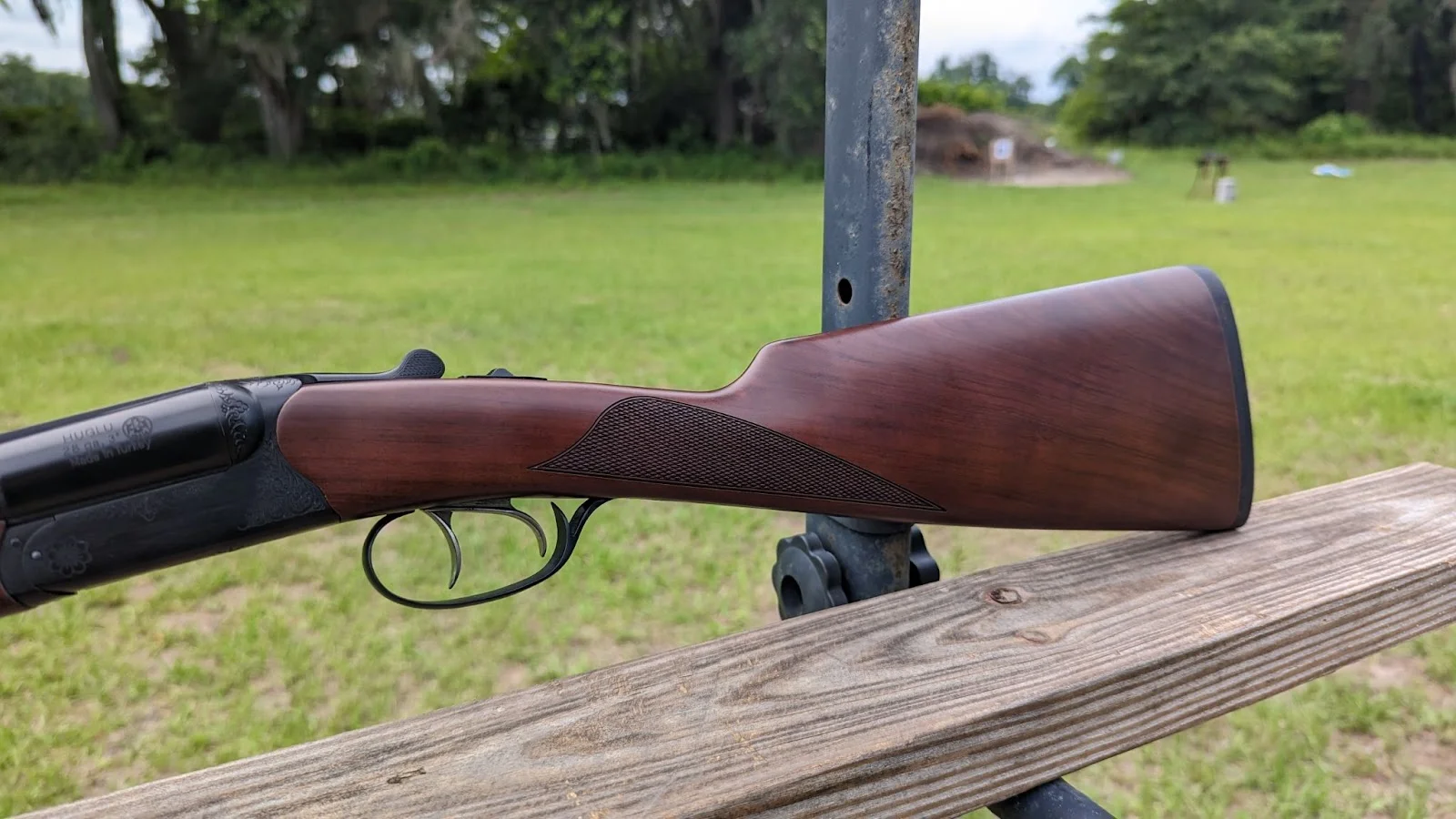 Cz bobwhite stock and trigger close up