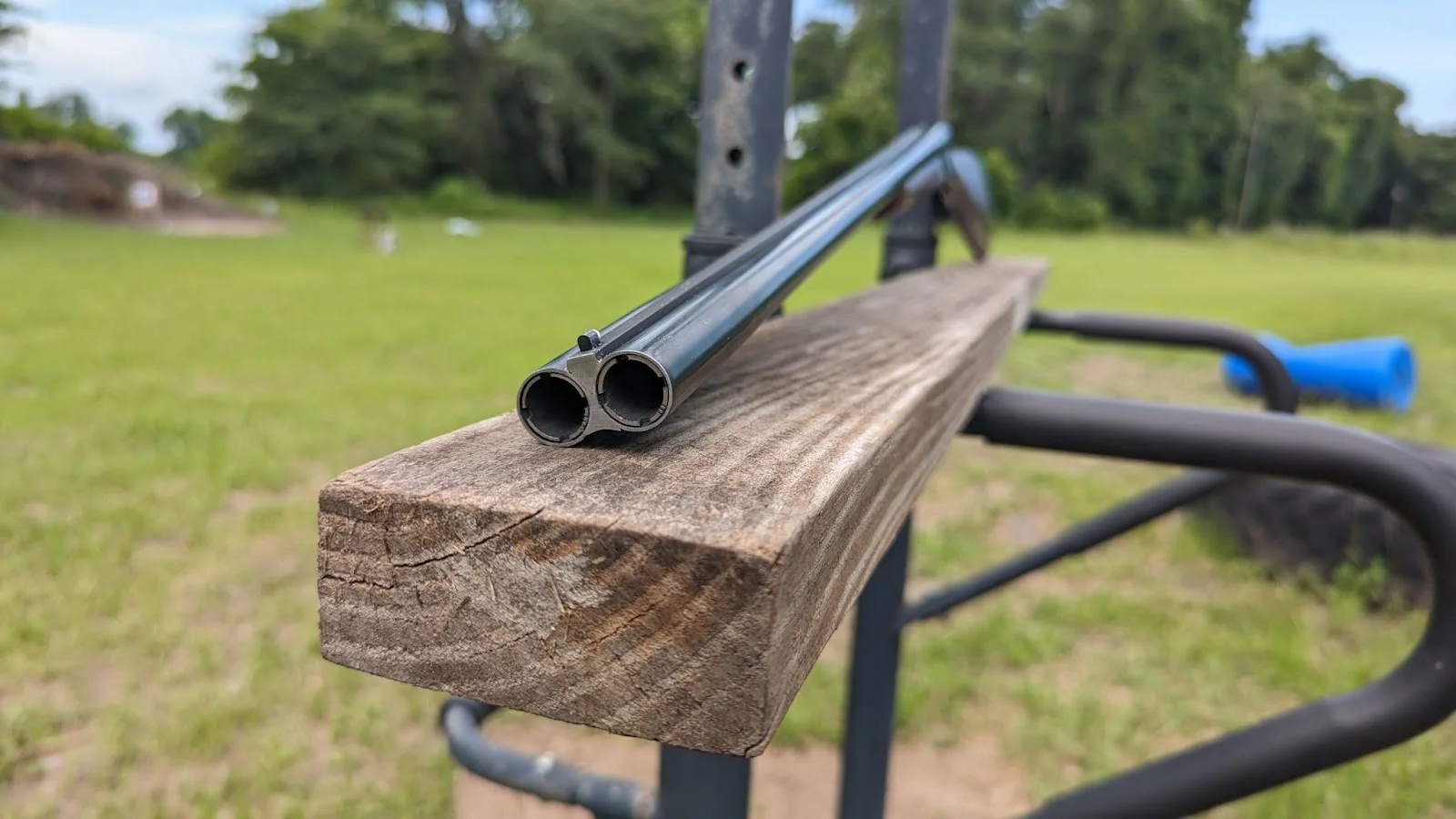Cz bobwhite close up double barrel front view