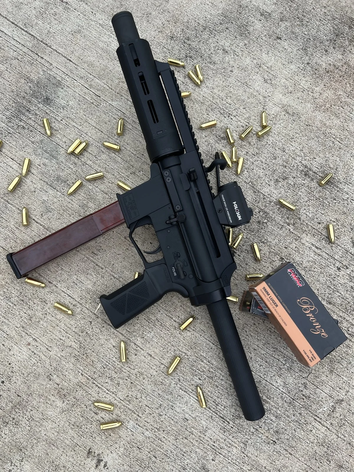 extar ep9 range test with bullets scattered and pmc bronze ammo