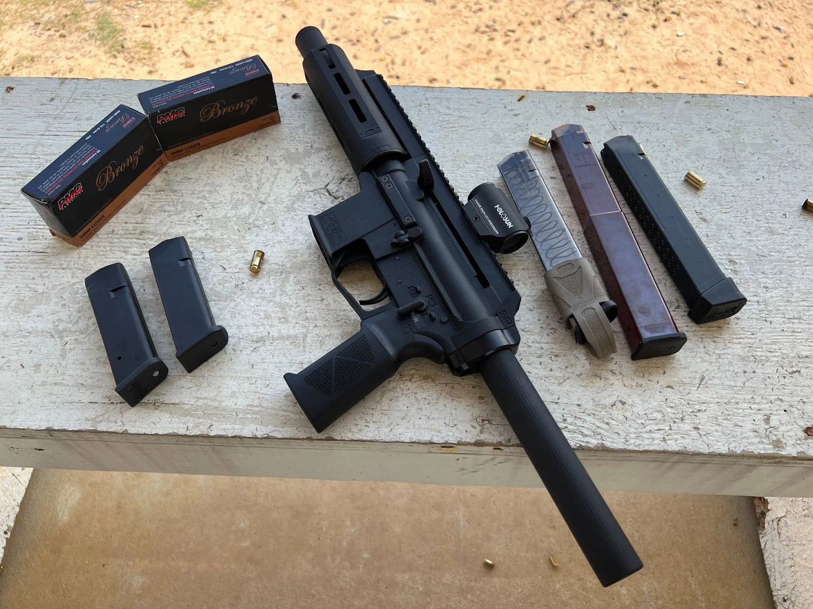 extar ep9 range test with magazines and pmc bronze ammo