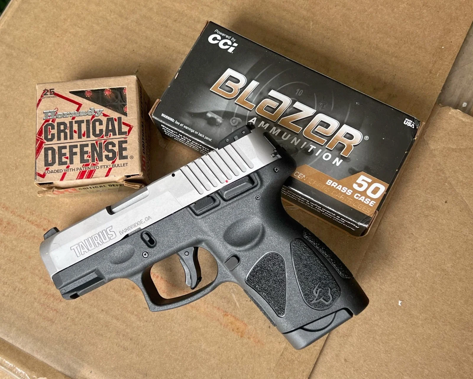 taurus g2s hornady critical defense ammo cci blazer ammo