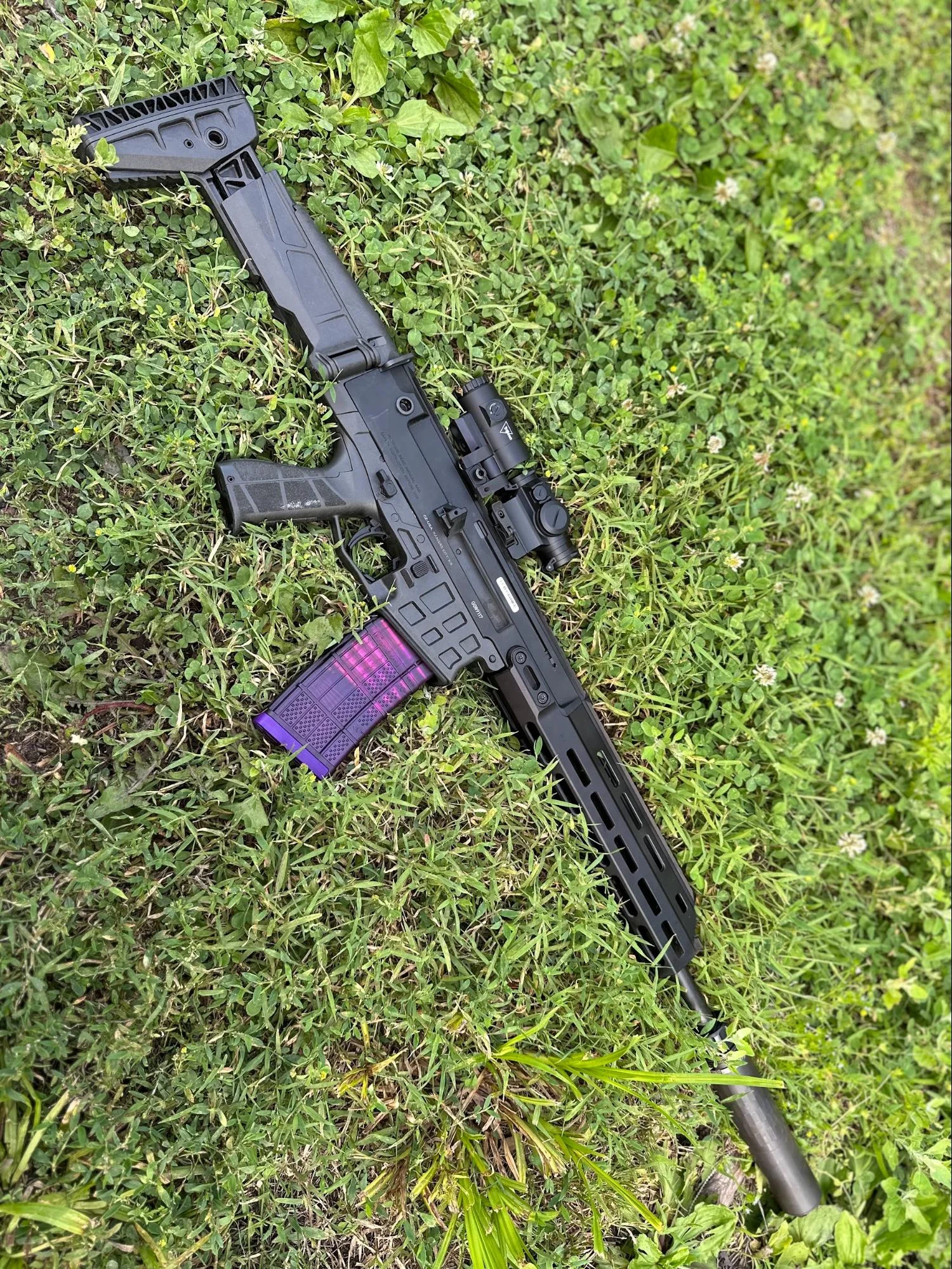cz bren 2 with purple ETS magazine