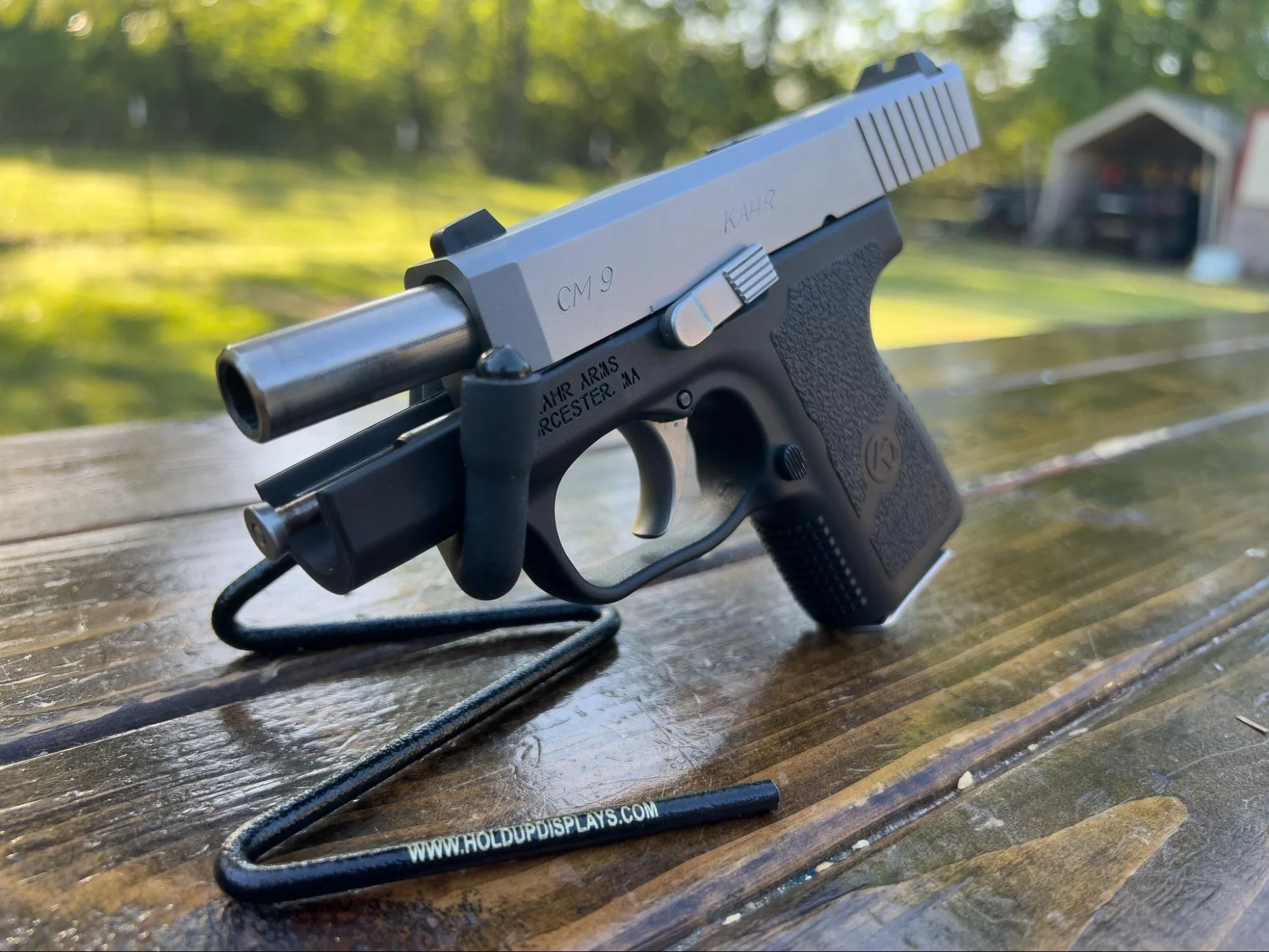 kahr cm9 close up slide trigger