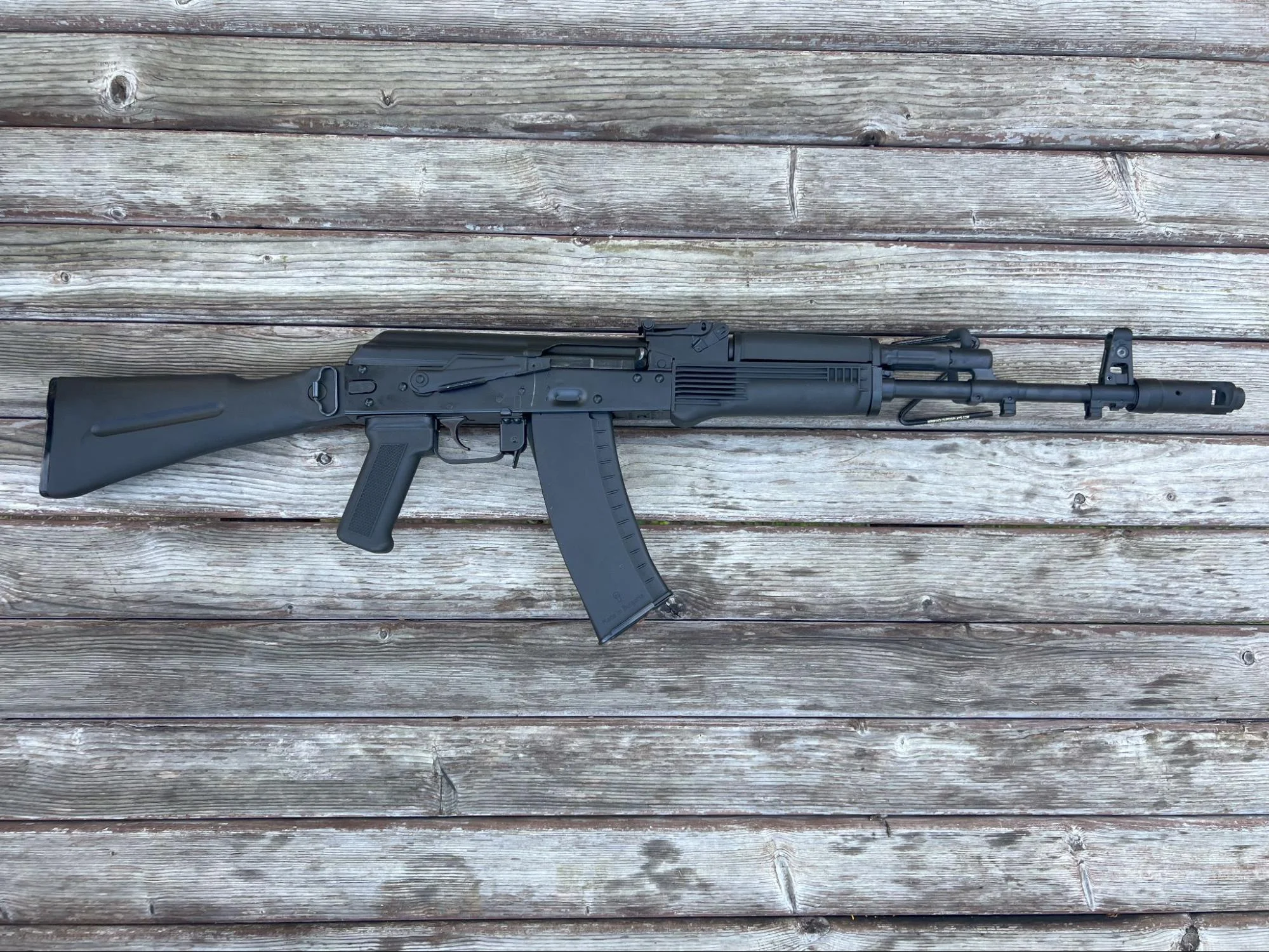 psa palmetto state armory ak74 ak-74 laying on wood
