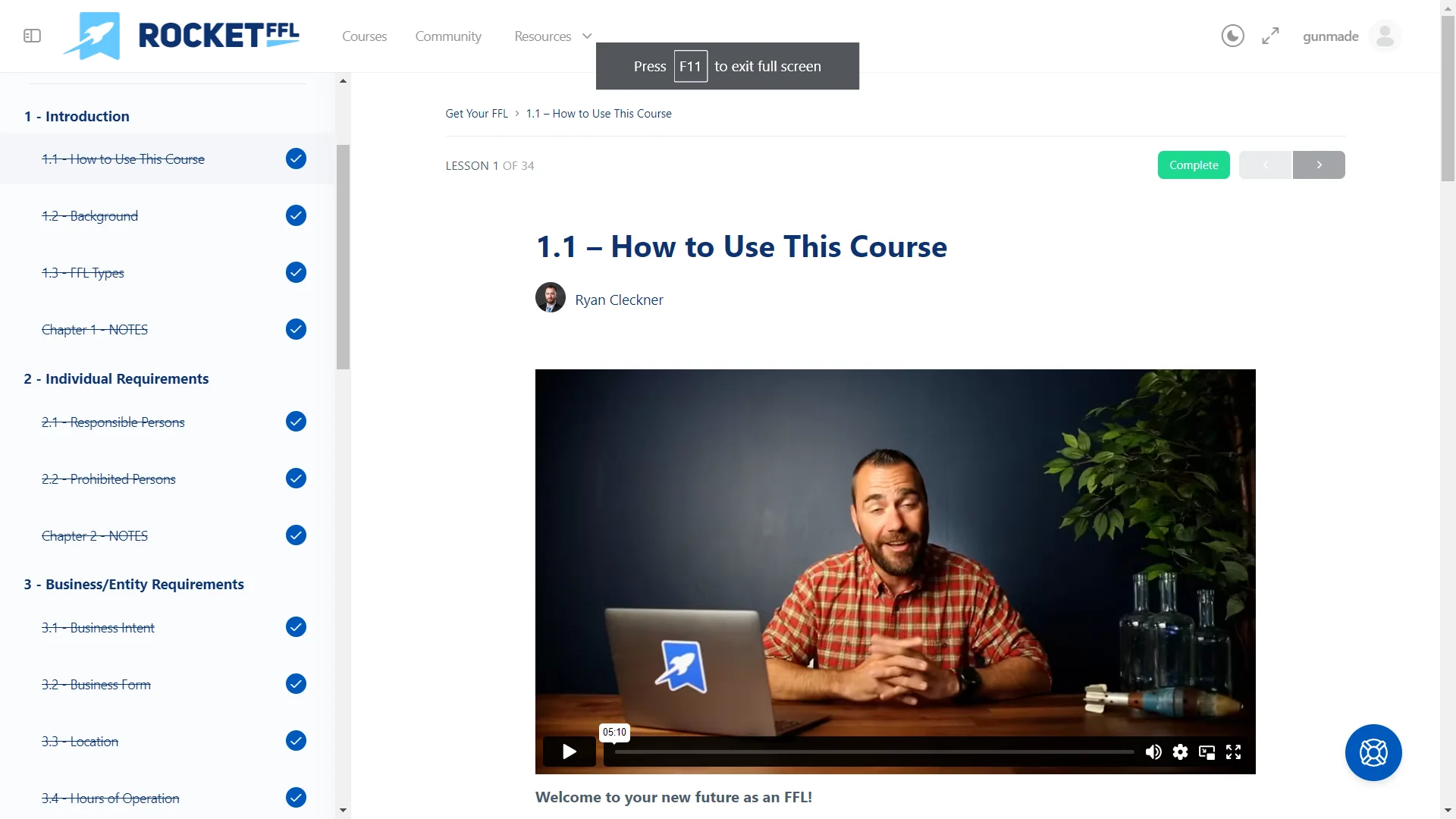 rocketffl course image