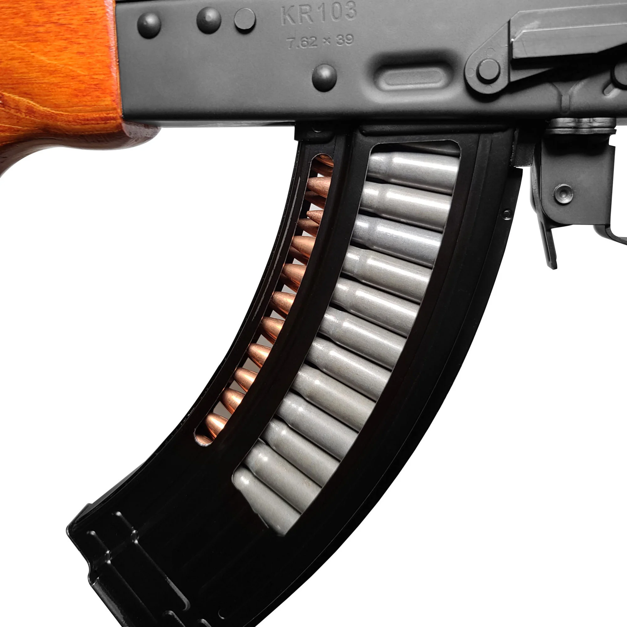 Kalishnakov makes window mags. And they used steel!